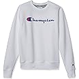 Champion Men's Powerblend Fleece Crew, Script Logo
