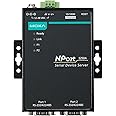 MOXA NPort 5250A - 2 Ports Device Server, 10/100M Ethernet, RS-232/422/485, DB9 Male, 15KV ESD, 0.5KV Serial Surge, 12~48VDC, 0~60°C