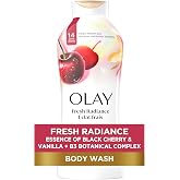 Olay Body Wash for Women, Fresh Radiance, Refreshing & Renewing, Made with Plant Based Cleansers, B3 Botanical Complex, For A