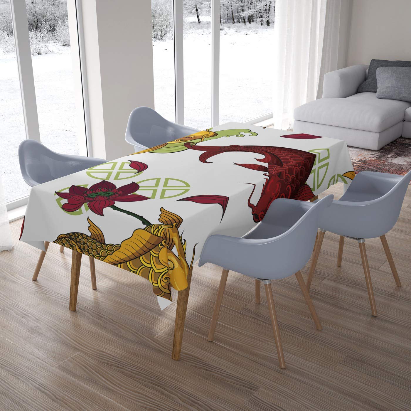Bonamaison Kitchen Decoration, Tablecloth, 140cm x 200cm - Designed and Manufactured in Turkey