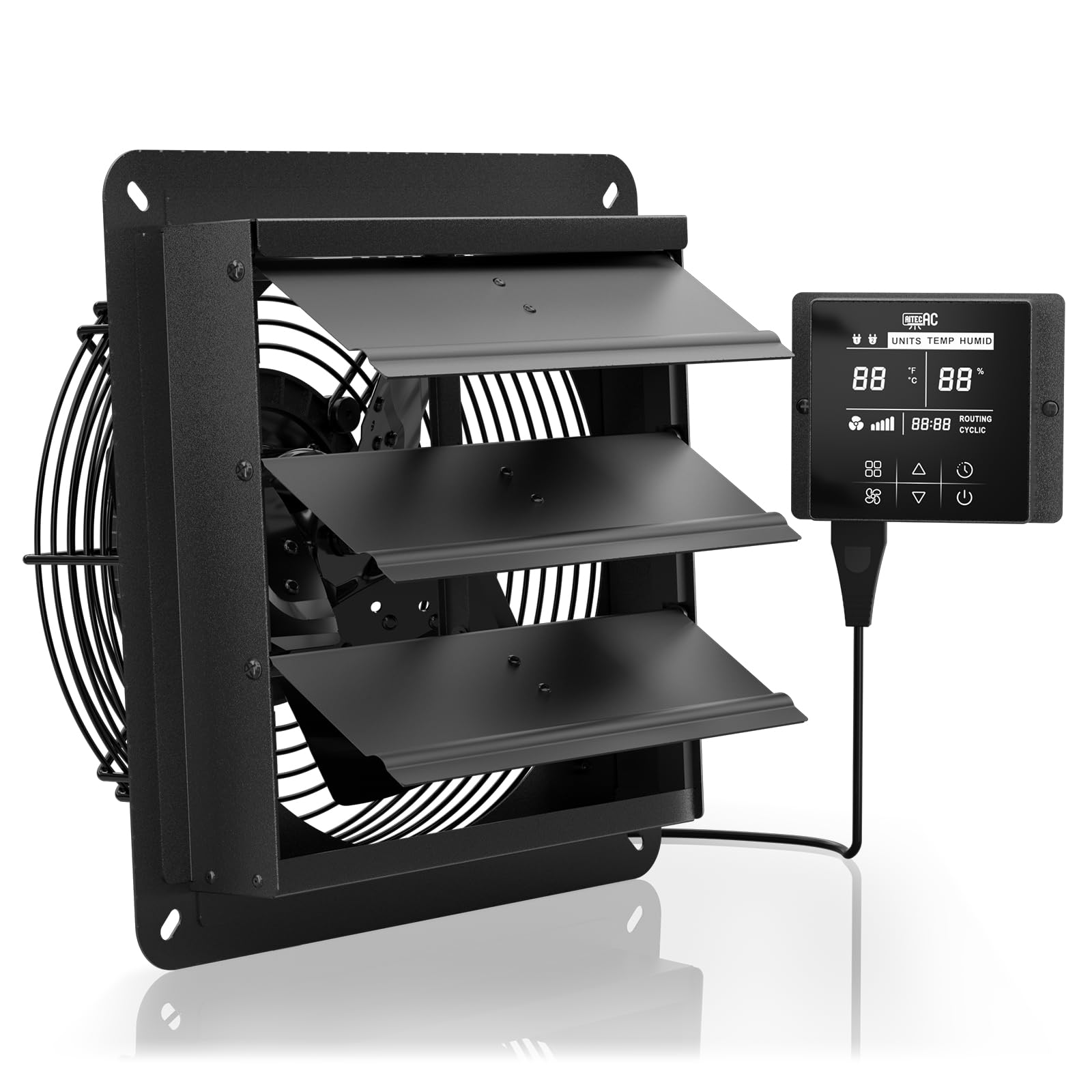 AITECAC 10 Inch Shutter Exhaust Fan, High-Speed