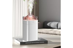 G-RECREATER G-RECREATER Portable Mini Humidifier, 400ml Small Humidifier with 2 Modes Large Spray, USB Personal Desktop Humidifiers for Home Bedroom Car Office Travel Yoga with 7 Color LED Light, Auto-Off, Bass Work(White)