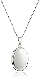 Amazon Essentials Sterling Silver Polished Oval