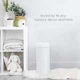 Ubbi Stainless Steel Nappy Bin Odour Locking No Special Bags White view 7