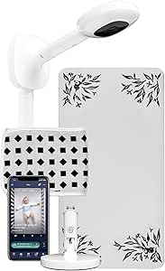 Nanit Pro Complete Baby Monitoring System Bundle – Includes 1080p Camera, Travel Multi-Stand, Smart Sheets Crib Sheet, Breathing Wear Band - Tracks Infant Sleep, Breathing Motion, and Height