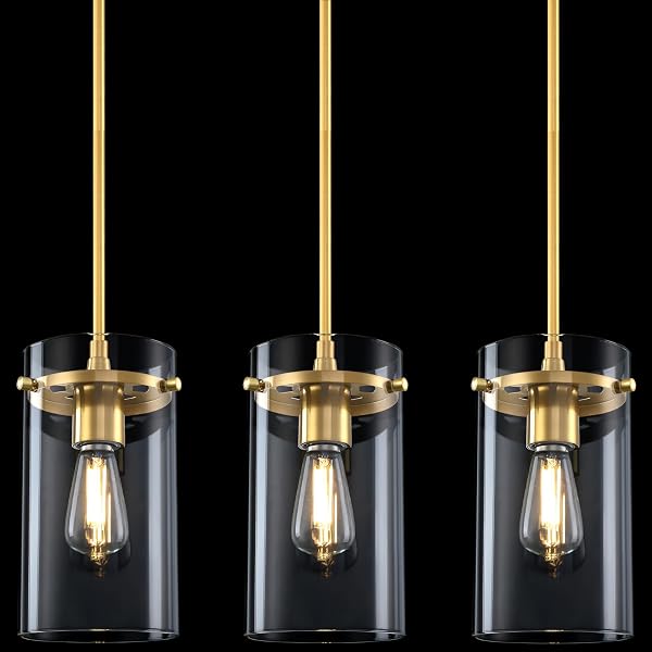 DORAIMI LIGHTING 3 PACK MODERN KITCHEN ISLAND ROD...