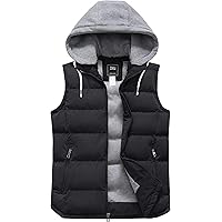 ZSHOW Women's Winter Padded Vest Removable Hooded Outerwear Jacket