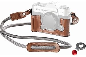 SMALLRIG Leather Half Case Kit for FUJIFILM X-T30 / X-T30 II/X-T30 III (Brown) 5670