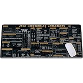 Java Programing Cheat Sheet Desk Mat for Software Engineers, Web Developers and Programmers, Gift Coworker Quick Key, Anti-Slip Keyboard Pad KMH