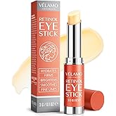 Retinol Eye Balm Stick with Bakuchiol: Under Eye Cream for Dark Circles Puffiness Eye Bags Wrinkles Fine Lines - Hyaluronic A