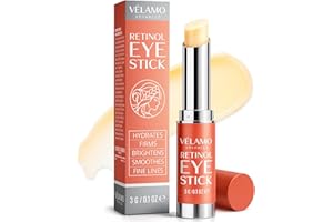 Retinol Eye Balm Stick with Bakuchiol: Under Eye Cream for Dark Circles Puffiness Eye Bags Wrinkles Fine Lines - Hyaluronic A