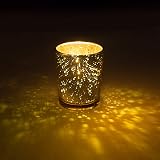 Artis Mercury Glas Votive Kerzenhalter Set Von 12 – Gesprenkelt Silber, 6,8 Cm Hoch, Für Teelichter