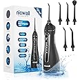 Water Dental Flosser Cordless for Teeth - Nicwell 4 Modes Dental Oral Irrigator, Portable and Rechargeable IPX7 Waterproof Po