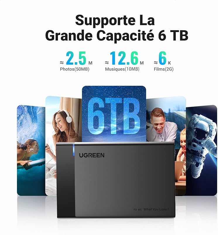 Boîtier Externe pour Disque Dur 2,5 5Gbps