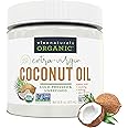 Viva Naturals Organic Coconut Oil, 16 fl oz – Unrefined, Cold-Pressed Extra Virgin Coconut Oil, USDA Organic & Non-GMO, Natur