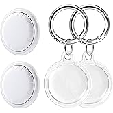 Spotelo Bluetooth Tracker 2 Pack, Item Finder Works with Apple Find My (iOS Only) Come with 2 PCS Waterproof Holders, Key Finder for Key, Handbag, Luggage, Over 1 Year Battery Life