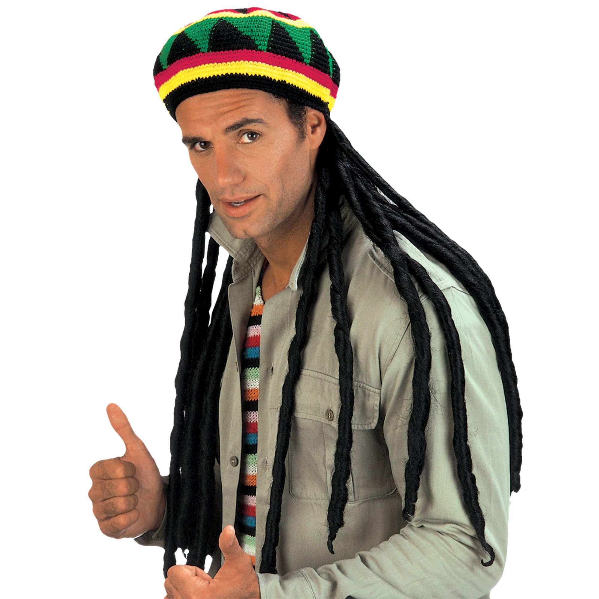 WIDMANN 8490R Rastahut with Extra Long Dreadlocks