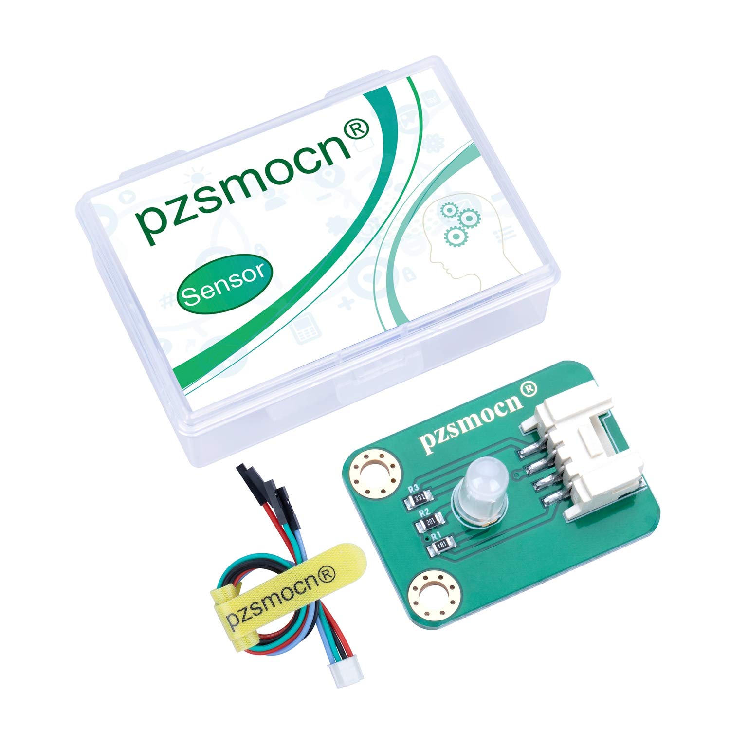 Pzsmocn: LED RGB color-changing lamp bead module, compatible with Raspberry Pi and Arduino development board, suitable for smart home, office teaching and robot interaction.