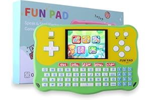 LUHYAUAN Kids Tablet/Baby Learning Pad with 102 Activities/Toddler Tablet with ABC/Words/Music/Math Interactive Educational Electronic Toys Gifts Handheld Game for Preschool Boys Girls Ages 3-12