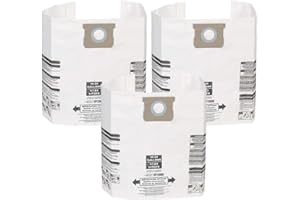 Multi-Fit VF2008 General Dust Filter Bag for Wet Dry Shop Vacuum, 15 to 22-Gal., 3-Pack - Fits Most Shop-Vac & More
