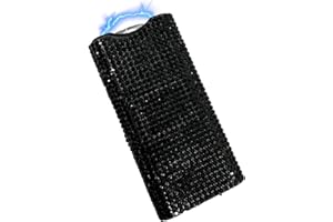STREET WISE SECURITY PRODUCTS Streetwise Rhinestun Keychain Stun Gun – Compact Rechargeable Stun Gun Flashlight with Rhinestone Grip, Holster and Keyring for Women’s Self Protection
