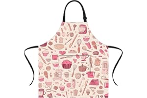 ANNA QUEEN Merry Christmas Apron for Women Men with Pockets, Snowman Santa Claus Apron Kitchen Chef Aprons for Cooking