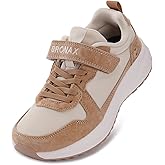 BRONAX Little/Big Kids Wide Toe Box Retro Athletic Sneakers | Casual Tennis Shoes for Boys/Girls