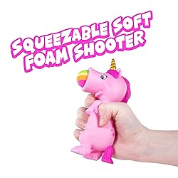 Hog Wild Pink Unicorn Popper Toy - Pop Foam Balls