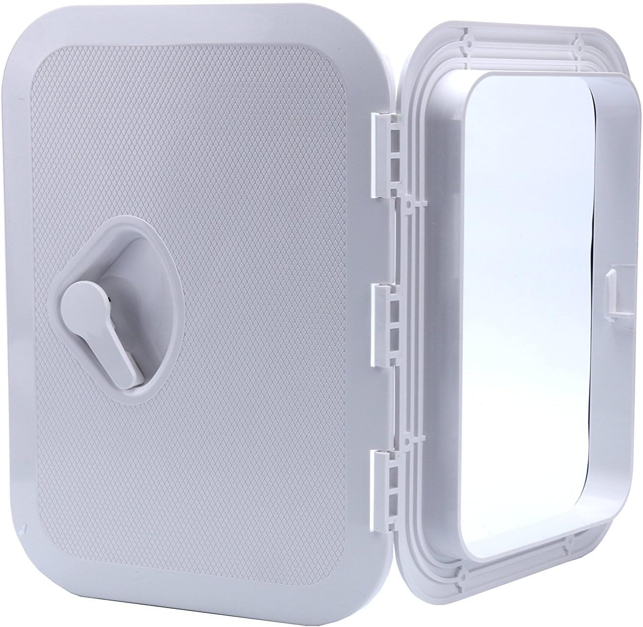 Amarine-made Marine Deck Hatch Boat Deck Hatch Access Hatch & Lid 10-5/8" X 14-3/4" - White - 270mmx375mm - Image 4