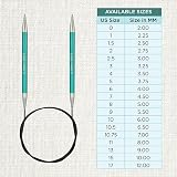 KnitPro Zing Fixed Circular Needles 40in 100cm 8.00mm view 4