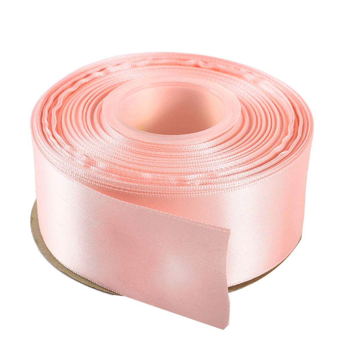 ITIsparkle 38mm Width (11/2") Double Faced Satin Ribbon 22 Meters (full reel) Crafts Gift Wrap Floristry - Light Pink Ribbon