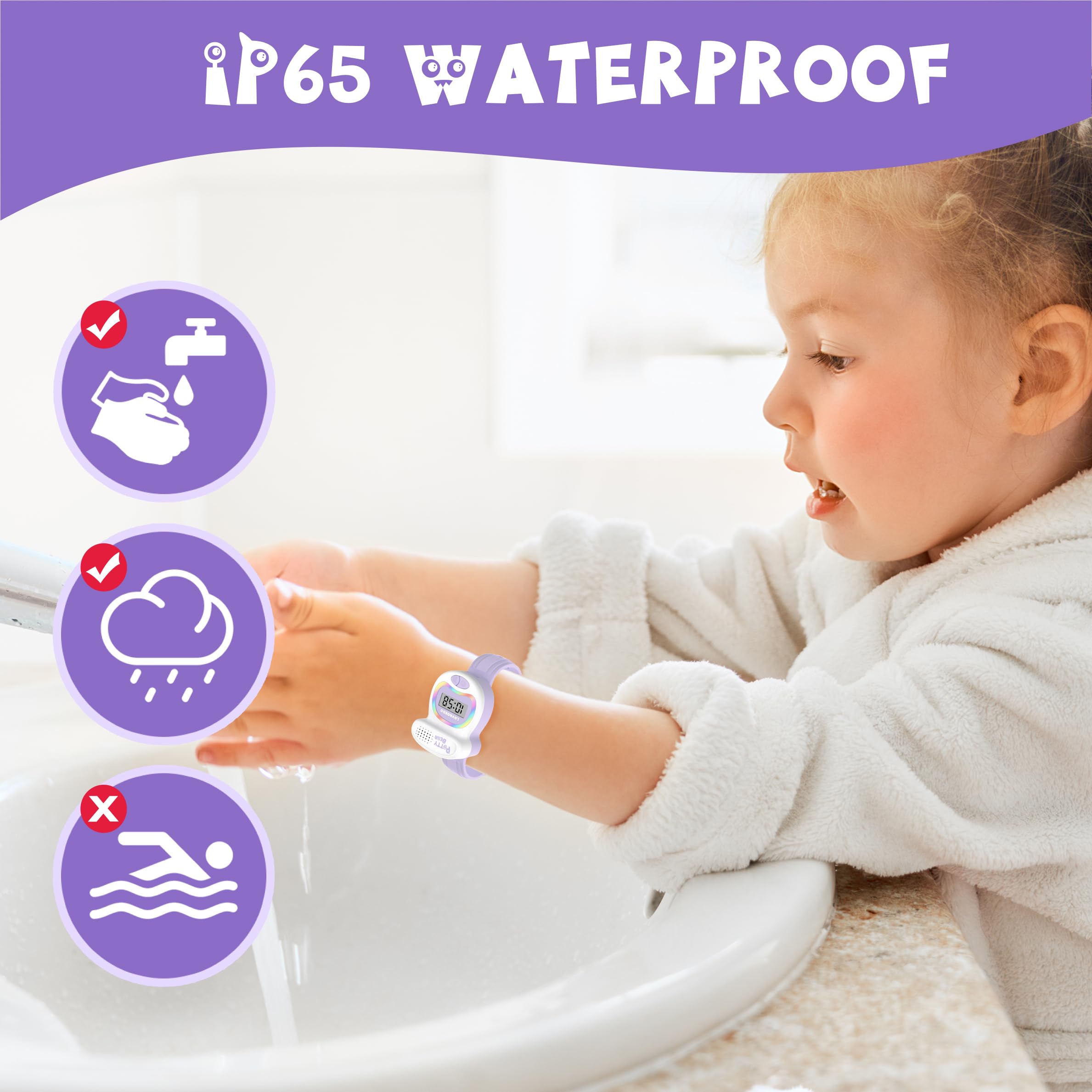 NN BEN NEVIS Potty Training Watch, Potty Timer Toilet Shape and LED Colorful Lights, Toddler Toilet Training Aid, Remind Toddler to Go to The Toilet, Best Gift for Toddlers