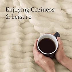BEDELITE Fleece Throw Blanket for Couch, 300GSM