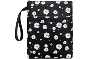 DSIUE Book Sleeve Book Protector Book Lovers Gifts Book Covers for Paperbacks with Zipper,11.4 X 9 Inch