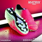 Precision Matrix FG Junior Football Boots Kid Laceless Velcro Fuchsia UK8 view 2