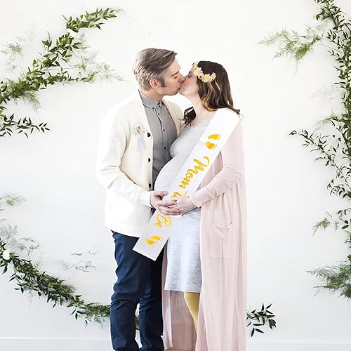 Baby Shower Decoration Kit, Mommy to Be Sash, Dad to Be Corsage