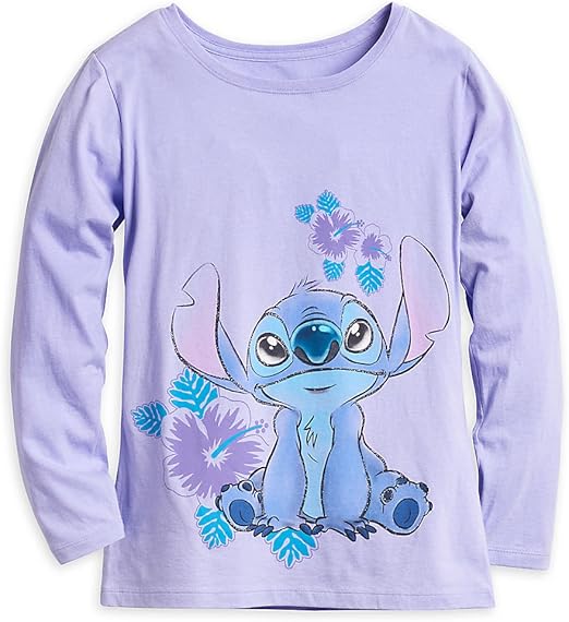 Amazon.com: Disney Stitch Long Sleeve T-Shirt for Women Size Ladies 2XL Purple: Clothing