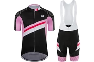 Coconut Ropamo CR Men's Cycling Jersey Set Road Bike Jersey Zipper Pocket Short Sleeves Cycling Kits Bib Shorts 3D Padded