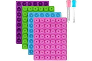 Palksky Silicone Molds for Candy - (4 PCS) Donut Gummy Mold/Mini Donut Pan/Ring Gummy Candy Mold