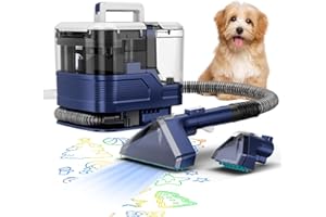 Vaconly New Multi-Portable Carpet and Upholstery Cleaner, 21Kpa Carpet Cleaner Machine, Deep Stain Cleaning for Carpet, Car Seats, Pets, Couches, with Dual Brush & Large Removable Tank(Blue)