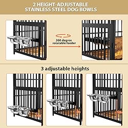 BEURUKU Large Dog Crate Furniture, XXL Dog Crate
