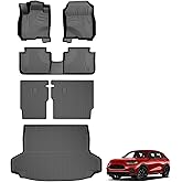 Floor Mats & Cargo Liner & Backrest Mat Custom Fit for Honda HRV 2026 2025 2024 2023 (Include Hybrid) and Acura ADX 2025: All Weather TPE Floor Mats for HR-V Floor Liner Accessories