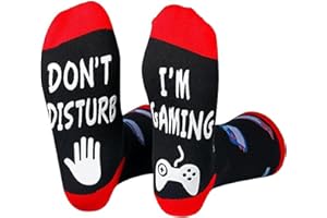 Do Not Disturb I'm Gaming Socks,Mens Gifts for Christmas Stocking Stuffers,Dad Birthday Gift For Him,Gamer Socks For Boys,Son