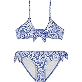 Billabong Girls Two-Piece Bikini Swimsuit Set, UPF 50+ Sun Protection, Quick-Dry Bathing Suit