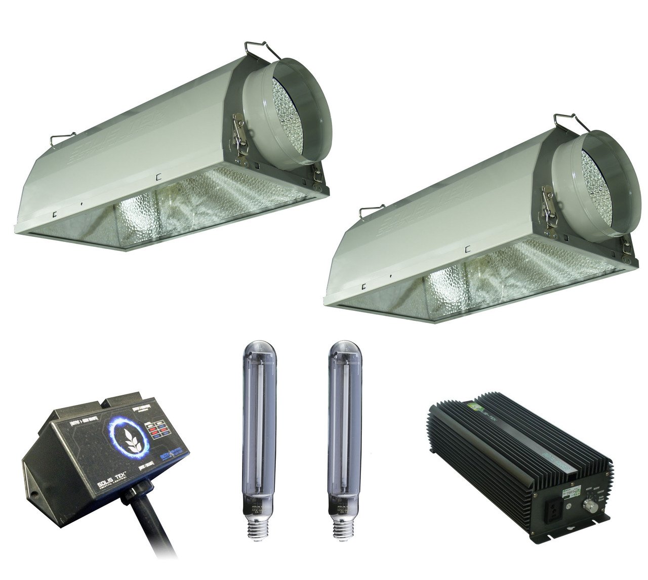 Buy SolisTek Combo 1000w Ballast, HPS Bulbs, 6" Reflectors, & Digital