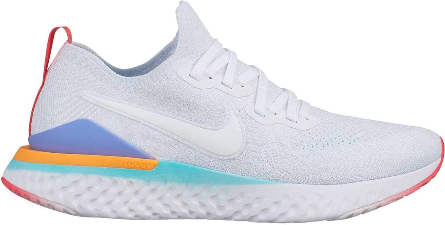 nike epic react white orange