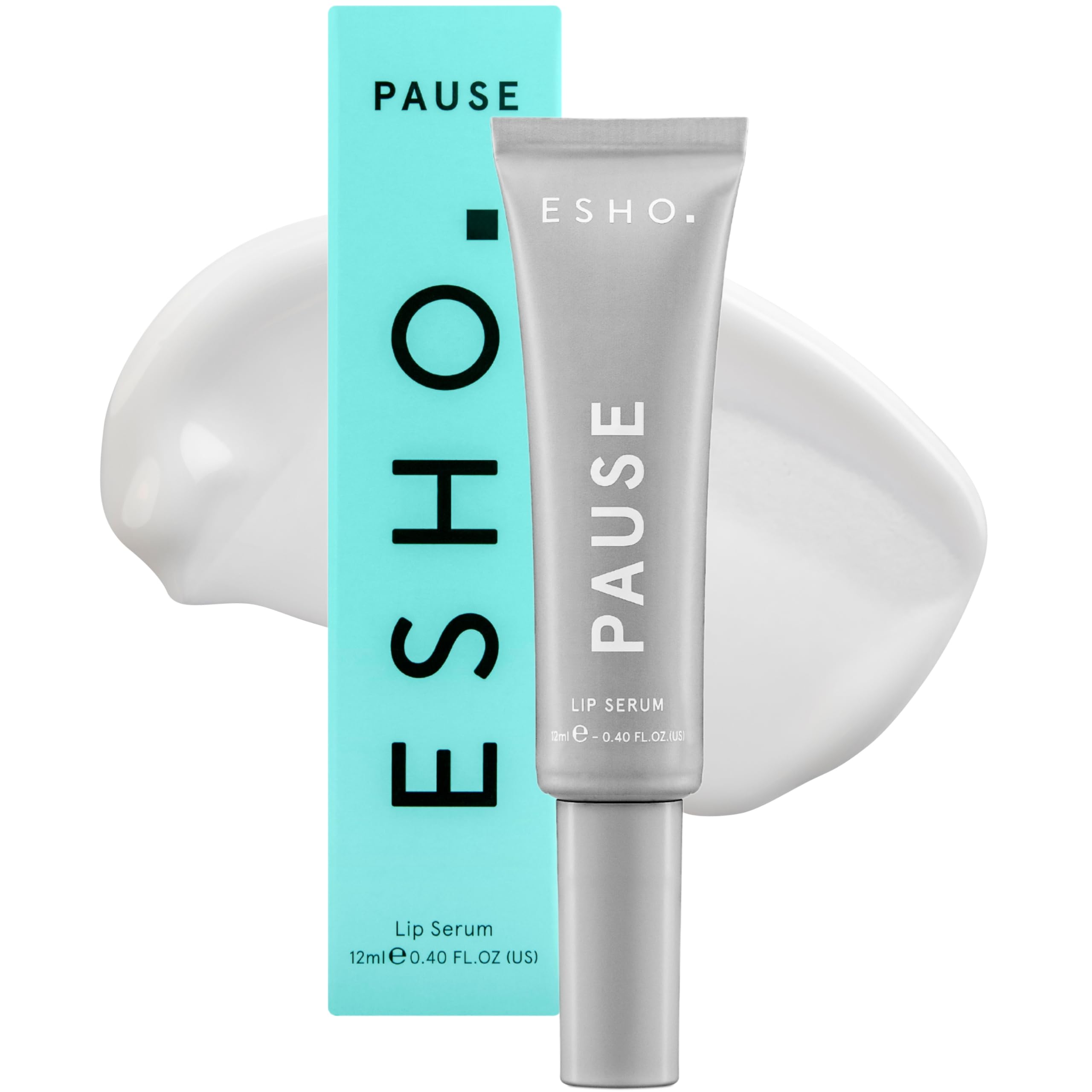 ESHO. Pause Advanced Lip Boosting Serum - Anti-Ageing Peptide Formula for Plump and Youthful Lips - Maintains Lip Filler Results, with Wakame Algae - 12ml