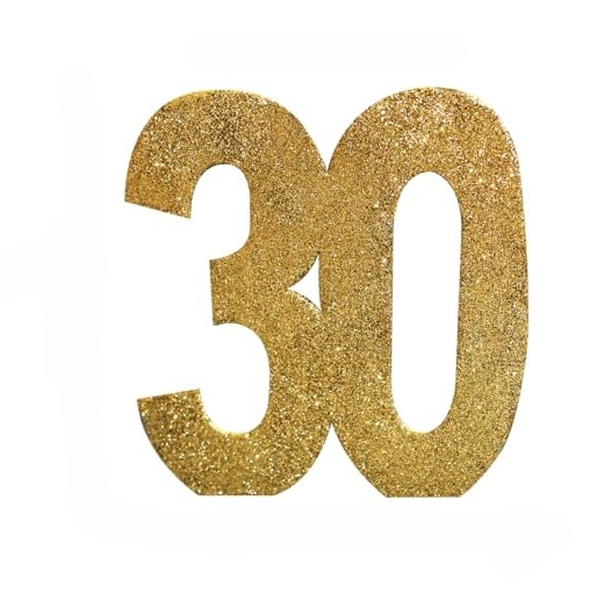 Number 30 Glitter Table Decoration Gold| Table Centrepiece | Table Decorations Centrepiece | 30th Birthday Decorations | Pack of 1 | 20cm |H102 โ image 1