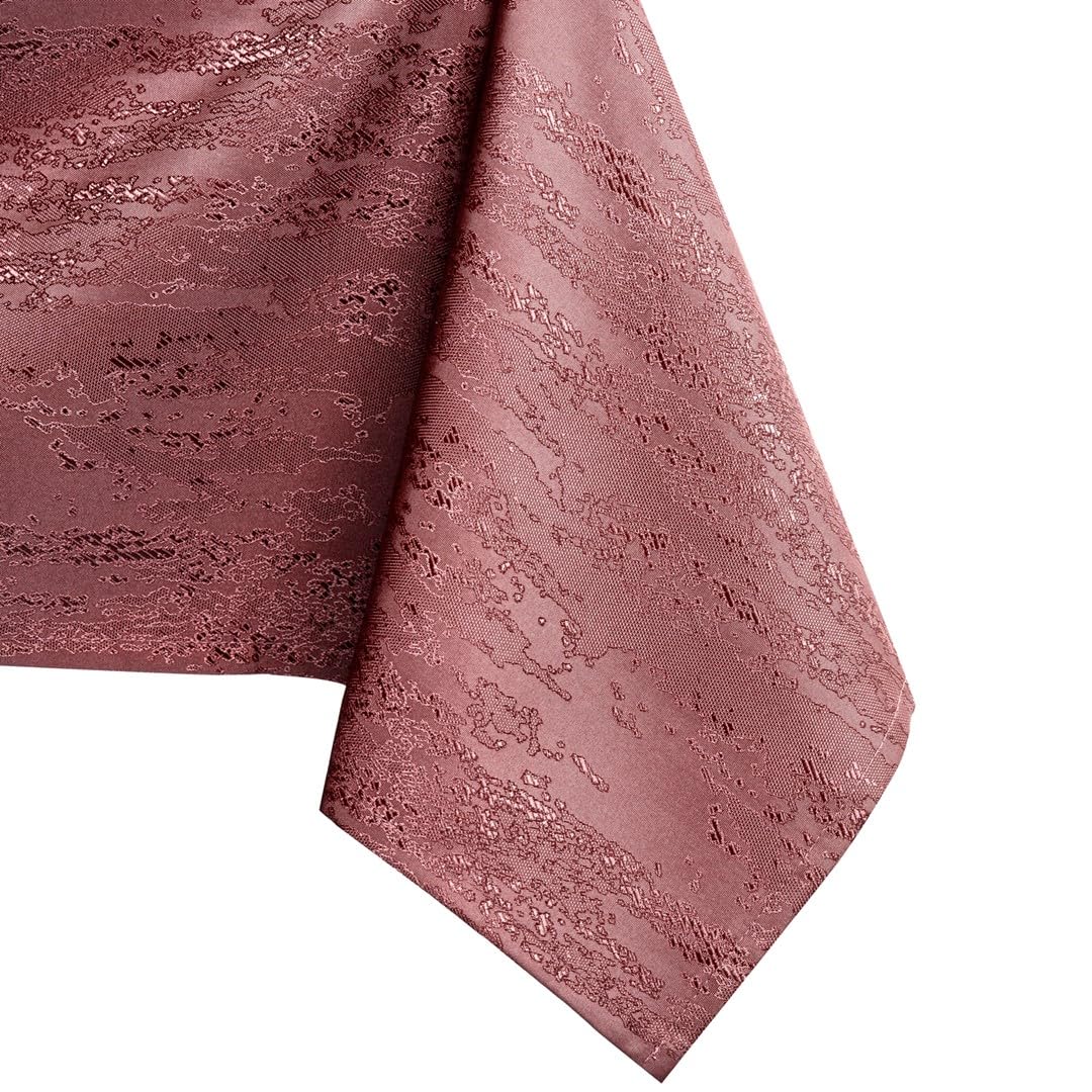 AmeliaHome Water-repellent Lotus Effect Polyester Tablecloth 140 x 400 cm Old Pink Vesta