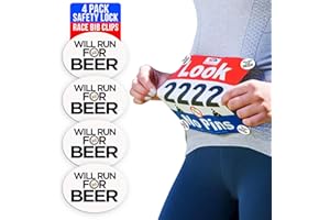 BIBBOARDS bibSNAPS Race Bib Clips - Safety Lock Fasteners - Secures Running, Marathon, Cycling and Event Number, Non Magnetic, Lightweight, Easy to Use, Safe & Reusable - Replacement for Safety Pins & Magnets